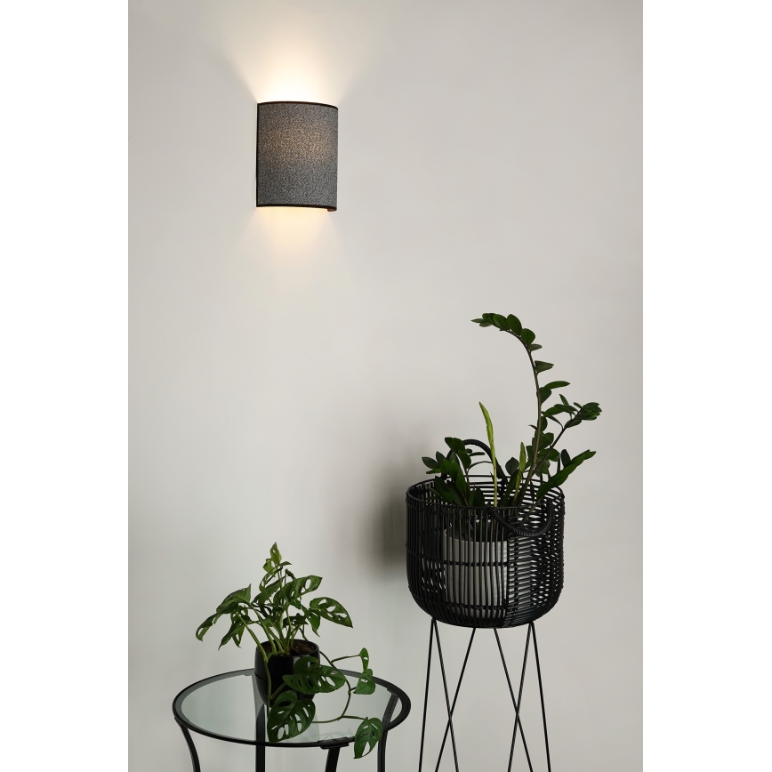 Brilagi - Iluminação de parede SEMI 1xE27/15W/230V diâmetro 20 cm cinzento