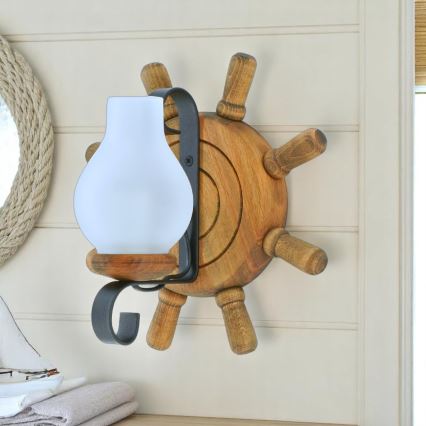 Brilagi - Iluminação de parede TIMONA 1xE14/40W/230V faia