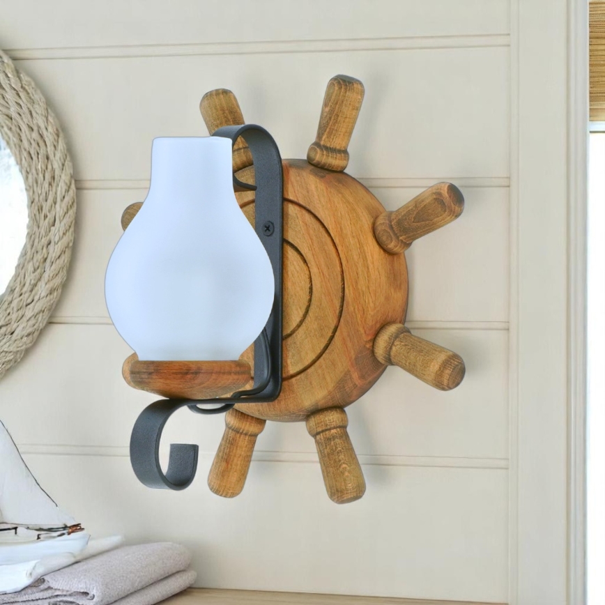 Brilagi - Iluminação de parede TIMONA 1xE14/40W/230V faia