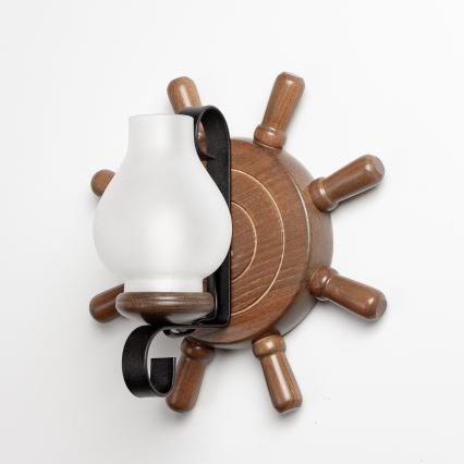 Brilagi - Iluminação de parede TIMONA 1xE14/40W/230V faia/nogueira