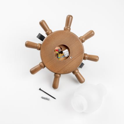 Brilagi - Iluminação de parede TIMONA 1xE14/40W/230V faia/nogueira