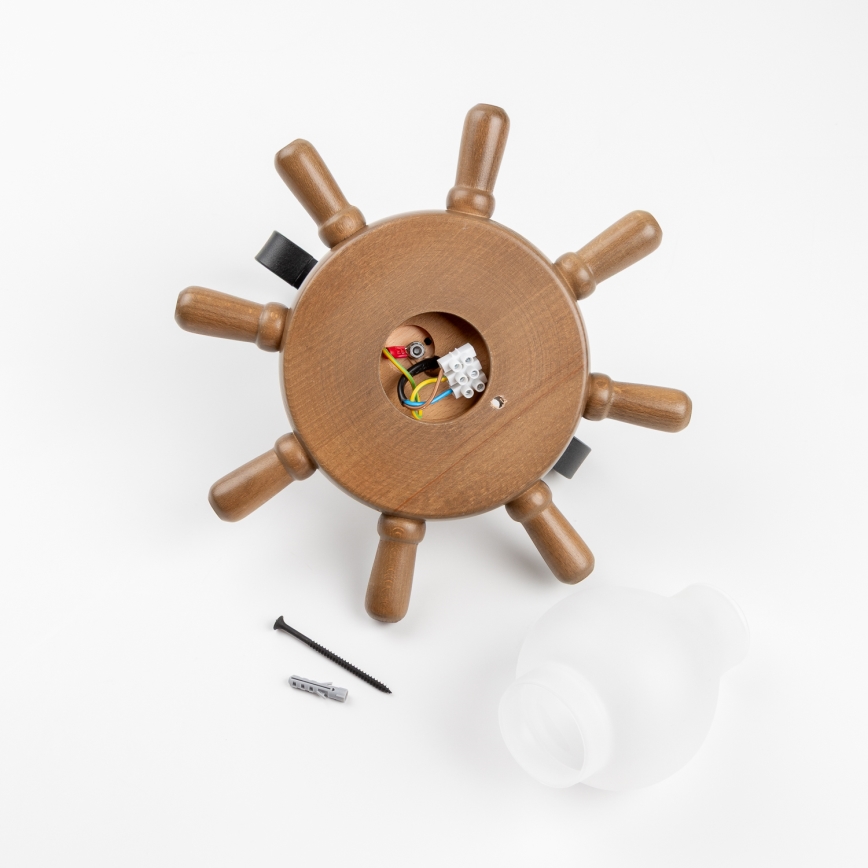 Brilagi - Iluminação de parede TIMONA 1xE14/40W/230V faia/nogueira