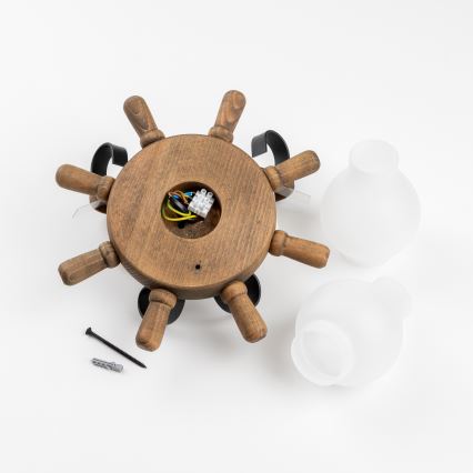 Brilagi - Iluminação de parede TIMONA 2xE14/40W/230V faia