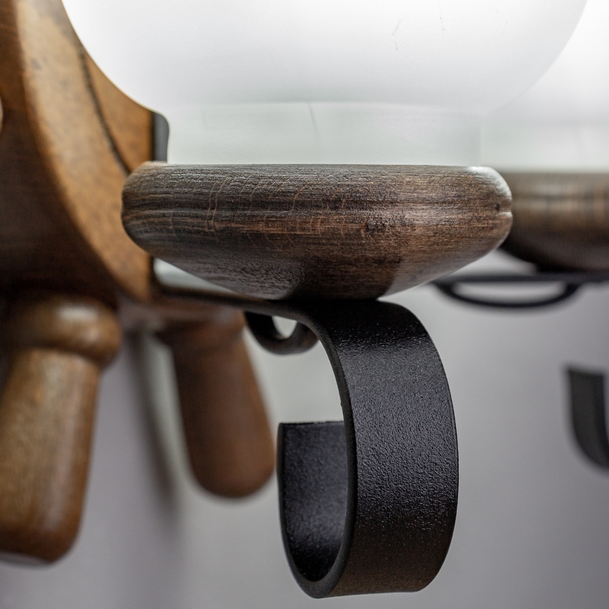 Brilagi - Iluminação de parede TIMONA 2xE14/40W/230V faia/nogueira