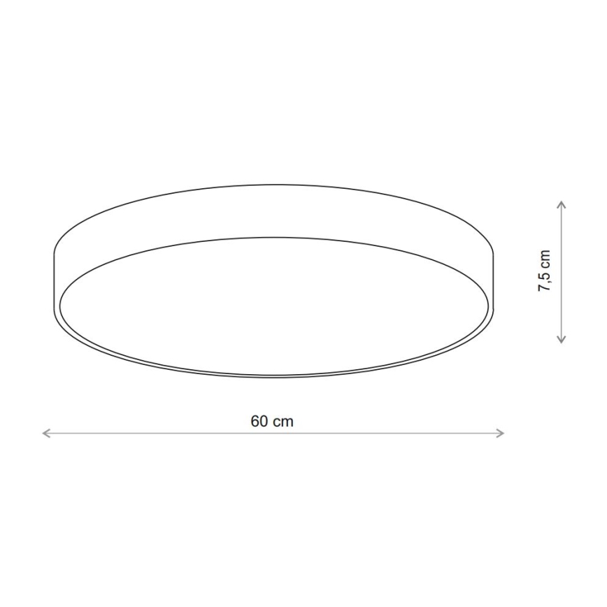 Brilagi - Iluminação de teto CLARE 5xE27/40W/230V diâmetro 60 cm bege