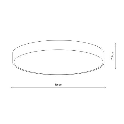 Brilagi - Iluminação de teto CLARE 6xE27/40W/230V diâmetro 80 cm bege