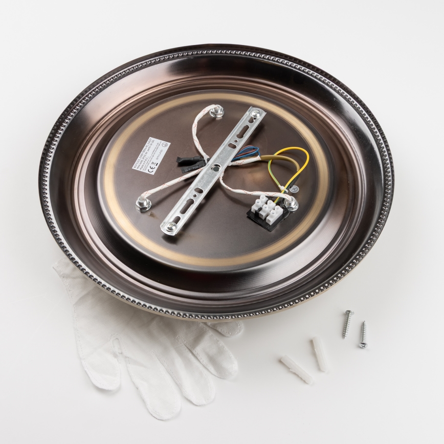 Brilagi - Iluminação de teto CLASSIC 3xE27/60W/230V bronze