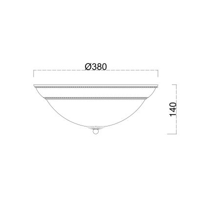 Brilagi - Iluminação de teto CLASSIC 3xE27/60W/230V bronze