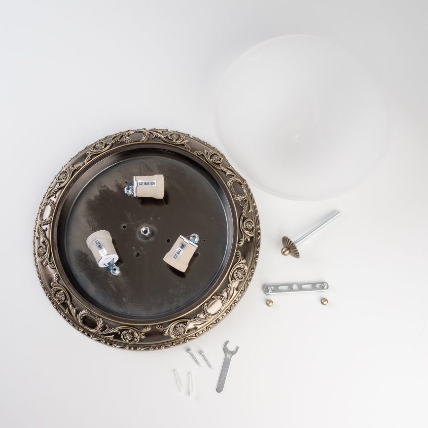 BRILAGI - Iluminação de teto CLASSIC 3xE27/60W/230V latão