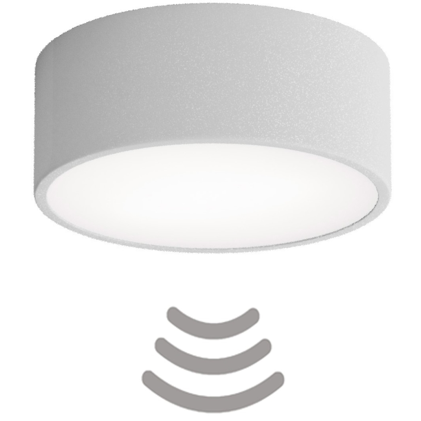 Brilagi - Iluminação de teto com sensor CLARE 1xE27/40W/230V diâmetro 20 cm cinzento