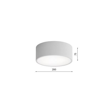 Brilagi - Iluminação de teto com sensor CLARE 1xE27/40W/230V diâmetro 20 cm cinzento