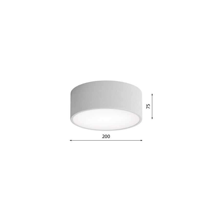 Brilagi - Iluminação de teto com sensor CLARE 1xE27/40W/230V diâmetro 20 cm cinzento