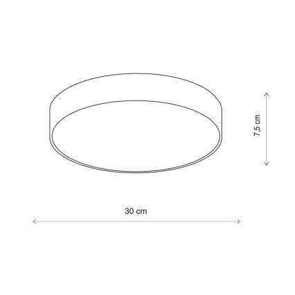 Brilagi - Iluminação de teto com sensor CLARE 2xE27/40W/230V diâmetro 30 cm bege