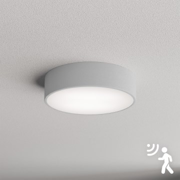 Brilagi - Iluminação de teto com sensor CLARE 2xE27/40W/230V diâmetro 30 cm cinzento