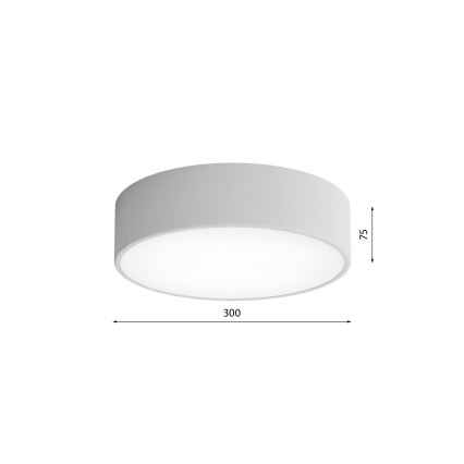 Brilagi - Iluminação de teto com sensor CLARE 2xE27/40W/230V diâmetro 30 cm cinzento