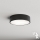 Brilagi - Iluminação de teto com sensor CLARE 2xE27/40W/230V diâmetro 30 cm preto