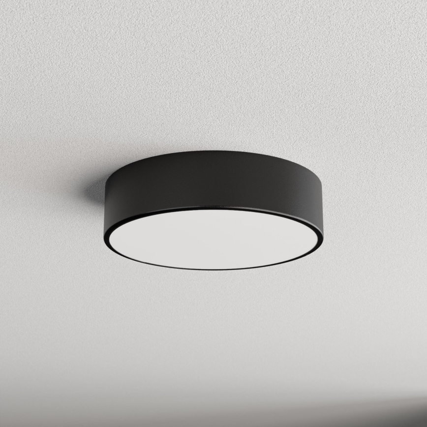 Brilagi - Iluminação de teto com sensor CLARE 2xE27/40W/230V diâmetro 30 cm preto