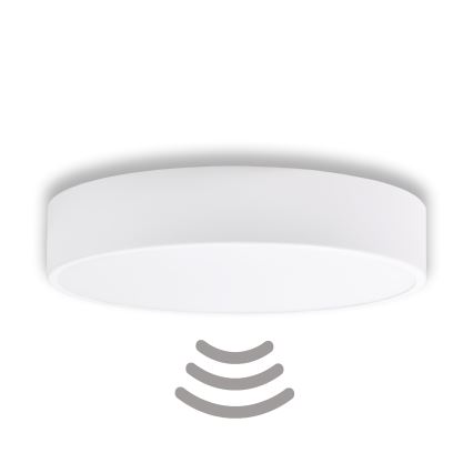 Brilagi - Iluminação de teto com sensor CLARE 3xE27/24W/230V diâmetro 40 cm branco