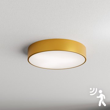 Brilagi - Iluminação de teto com sensor CLARE 3xE27/24W/230V diâmetro 40 cm dourado
