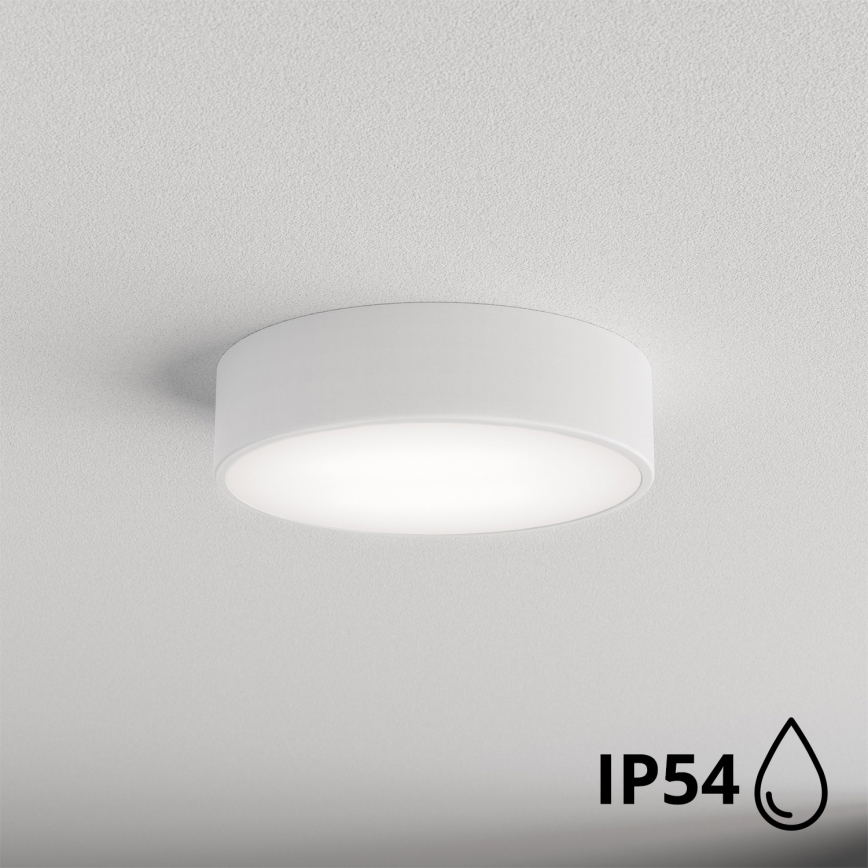 Brilagi - Iluminação de teto de casa de banho CLARE 2xE27/24W/230V diâmetro 30 cm branco IP54