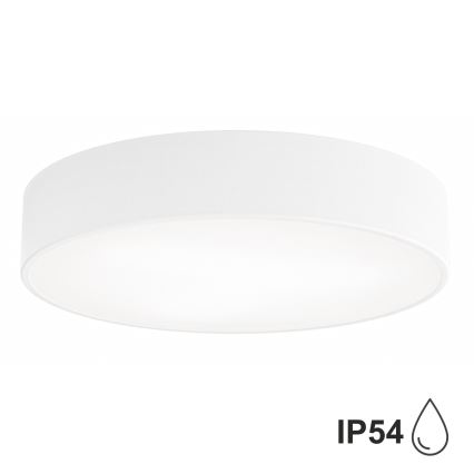 Brilagi - Iluminação de teto de casa de banho CLARE 3xE27/24W/230V diâmetro 40 cm branco IP54