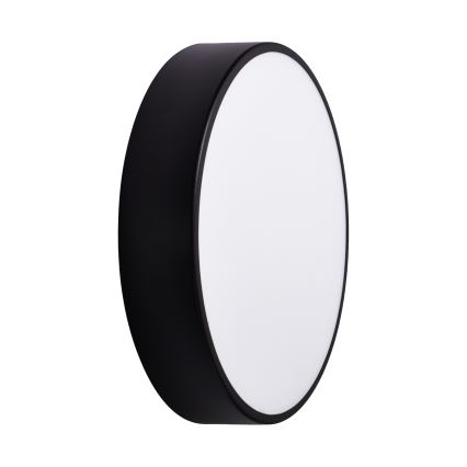 Brilagi - Iluminação de teto de casa de banho CLARE 3xE27/24W/230V diâmetro 40 cm preto IP54