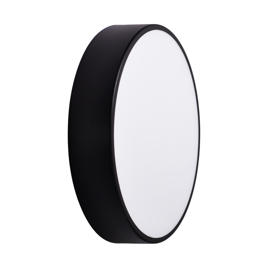 Brilagi - Iluminação de teto de casa de banho CLARE 3xE27/24W/230V diâmetro 40 cm preto IP54