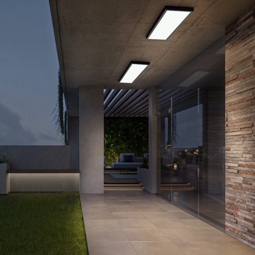 Brilagi- Iluminação de teto de casa de banho LED FRAME LED/40W/230V 120x30 cm IP44 preto