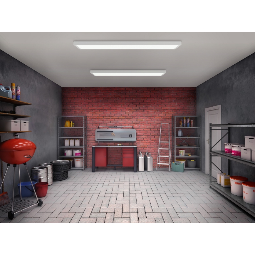 Brilagi - Iluminação de teto de casa de banho LED FRAME LED/50W/230V 120x30 cm IP44 branco