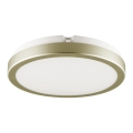 Brilagi - Iluminação de teto de casa de banho LED PERA LED/18W/230V diâmetro 22 cm IP65 dourada