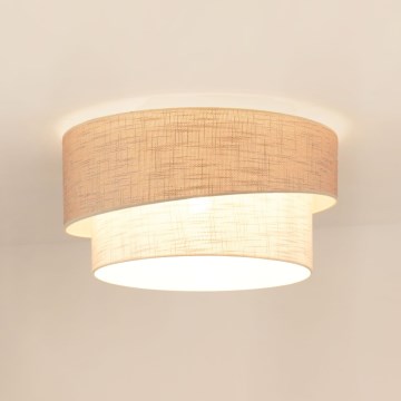 Brilagi - Iluminação de teto DOVER SHINE 1xE27/15W/230V diâmetro 50 cm cinzento/creme
