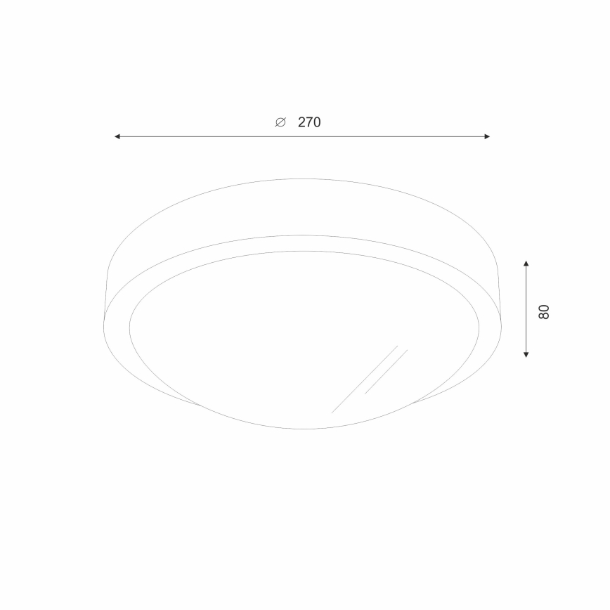 Brilagi - Iluminação de teto LED CARVALHO SLIM 1xE27/60W/230V carvalho cereja diâmetro 27 cm