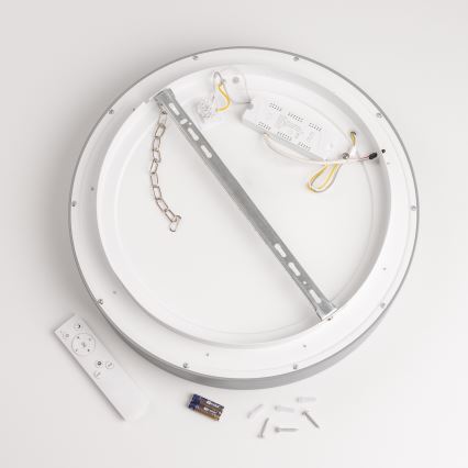 Brilagi - Iluminaçao de teto LED com regulação FALCON LED/80W/230V 3000-6500K cinzenta + controlo remoto