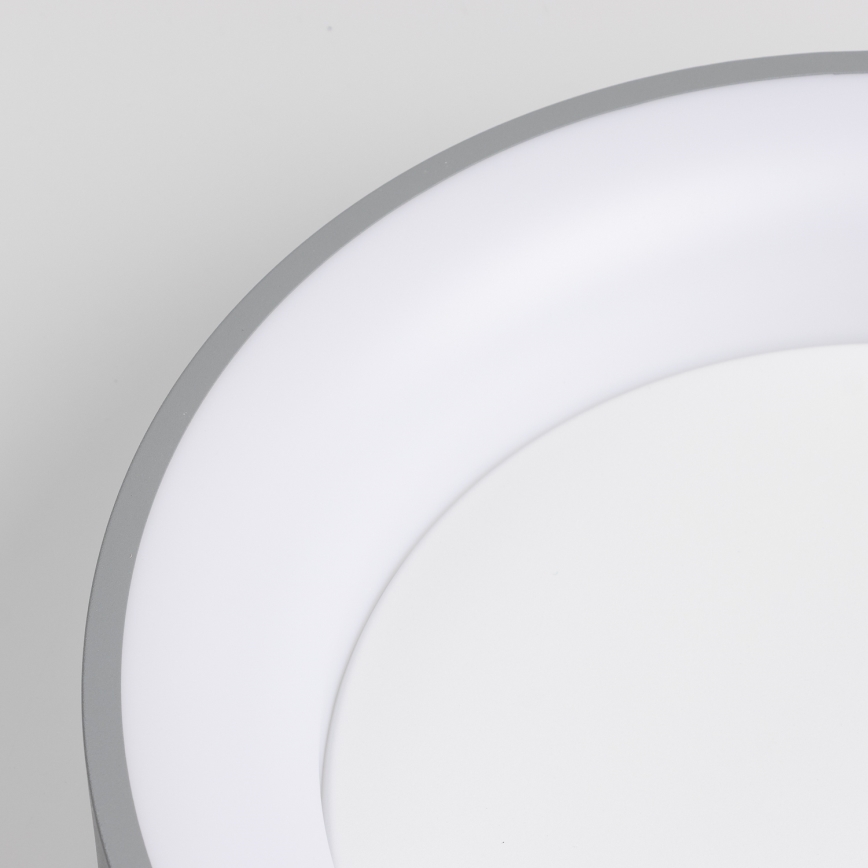 Brilagi - Iluminaçao de teto LED com regulação FALCON LED/80W/230V 3000-6500K cinzenta + controlo remoto