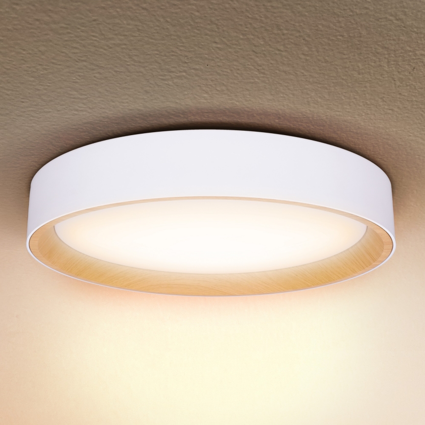 Brilagi - Iluminação de teto LED com regulação LARIOS LED/60W/230V 3000-6500K ø 49 cm branco + comando