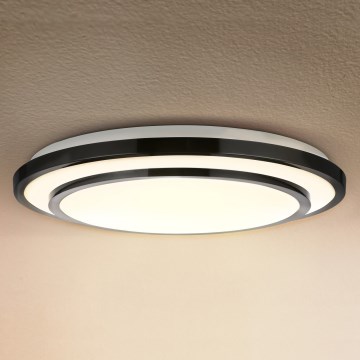 Brilagi - Iluminação de teto LED com regulação LUCIANO LED/48W/230V 3000-6500K ø 39 cm preto + comando