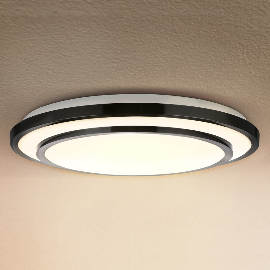 Brilagi - Iluminação de teto LED com regulação LUCIANO LED/48W/230V 3000-6500K ø 39 cm preto + comando