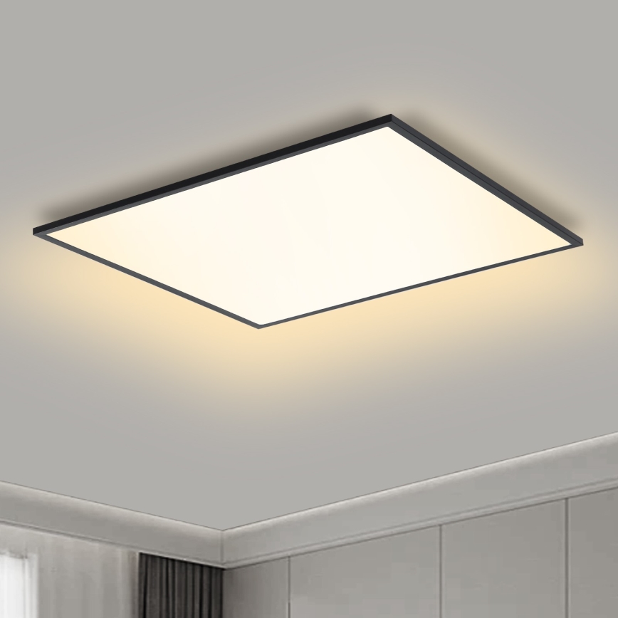 Brilagi - Iluminação de teto LED com regulação SLIMFRAME LED/58W/230V 60x60 cm 3000-6000K preto + comando