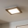 Brilagi - Iluminação de teto LED com regulação SLIMFRAME WOOD LED/25W/230V 34x34 cm 3000-6000K castanho + comando
