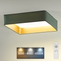 Brilagi - Iluminação de teto LED com regulação VELVET SQUARE LED/24W/230V 3000/4000/6500K + controlo remoto menta