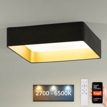 Brilagi - Iluminação de teto LED com regulação VELVET SQUARE SMART LED/36W/230V 2700-6500K Wi-Fi Tuya + controlo remoto cinzento