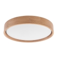 Brilagi - Iluminação de teto LED MANAROLA SIMPLE LED/24W/230V 3000K carvalho d. 41 cm