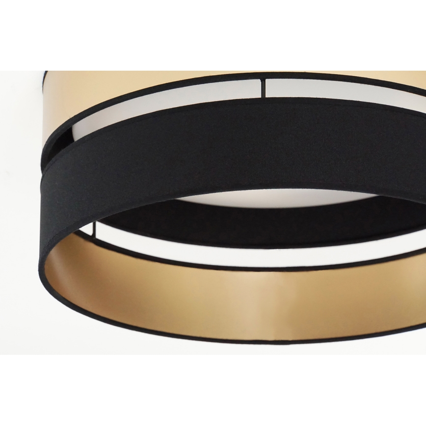 Brilagi - Iluminação de teto LED ROYAL LED/24W/230V diâmetro 45 cm preto/dourado