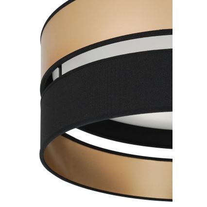 Brilagi - Iluminação de teto LED ROYAL LED/24W/230V diâmetro 45 cm preto/dourado