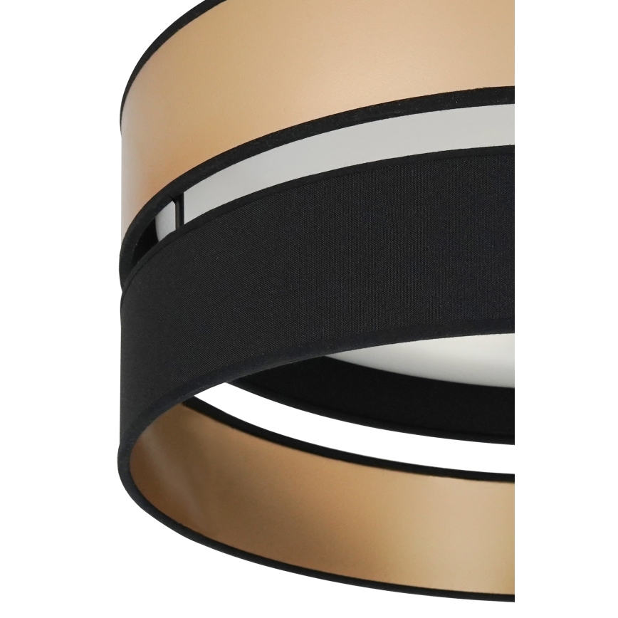 Brilagi - Iluminação de teto LED ROYAL LED/24W/230V diâmetro 45 cm preto/dourado