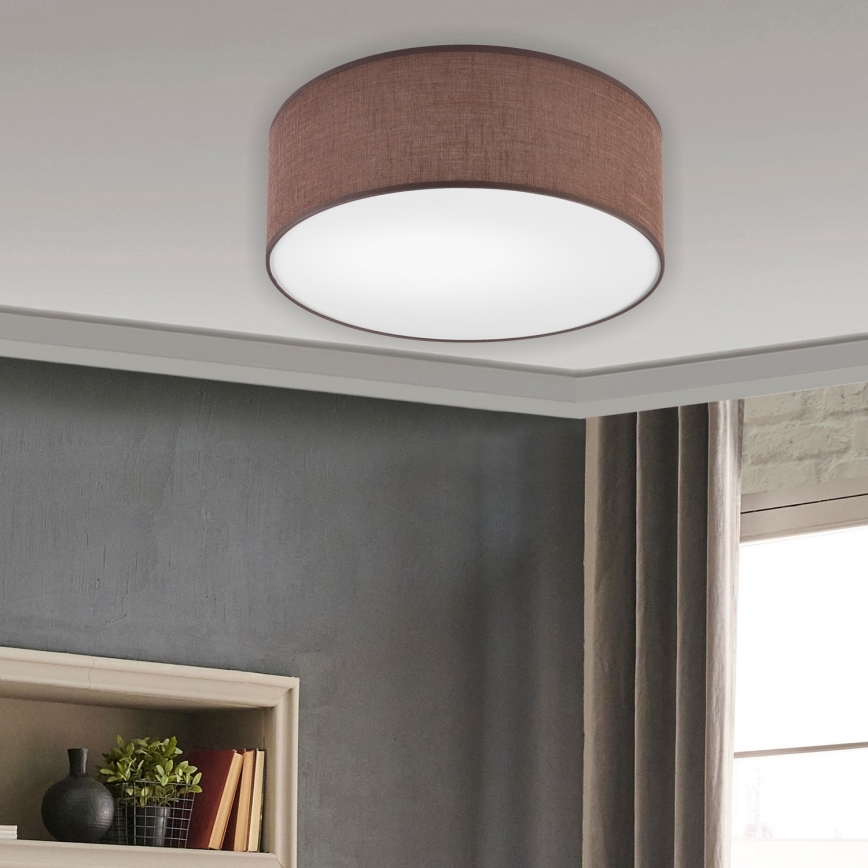 Brilagi - Iluminação de teto LED SIRIJA LED/12W/230V diâmetro 35 cm castanho