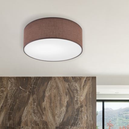 Brilagi - Iluminação de teto LED SIRIJA LED/12W/230V diâmetro 35 cm castanho