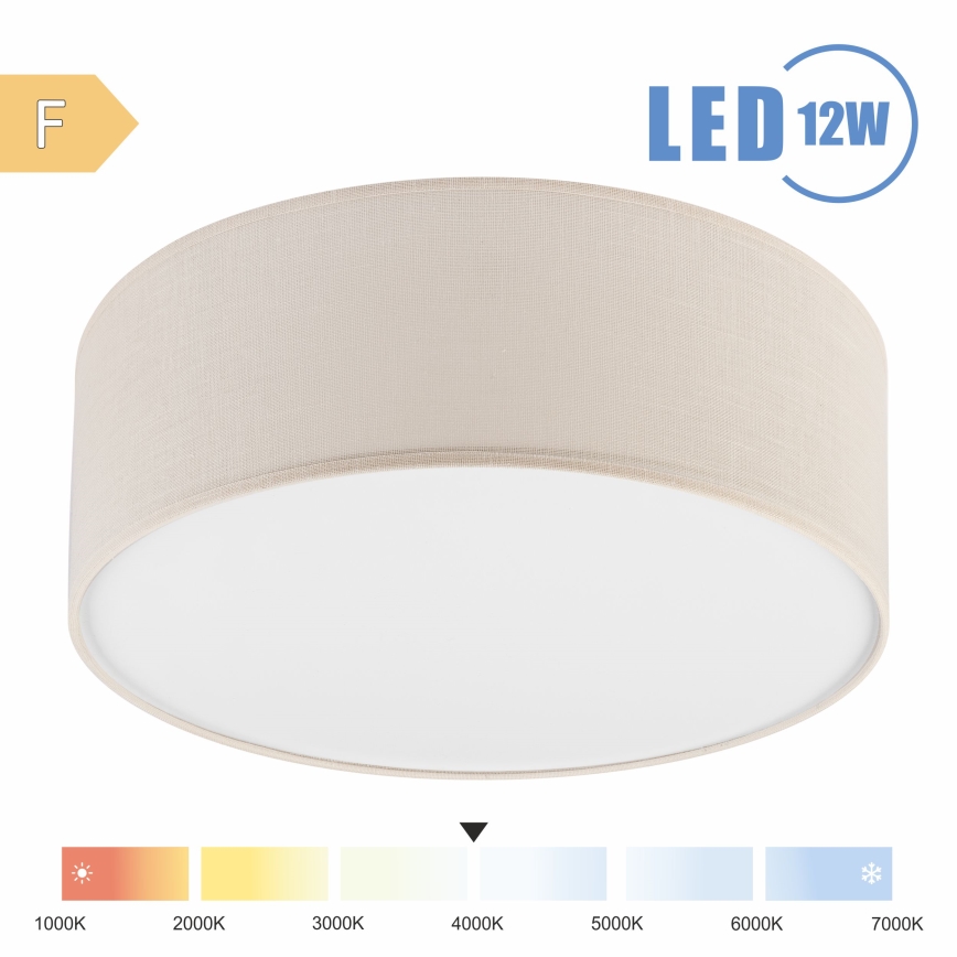 Brilagi - Iluminação de teto LED SIRIJA LED/12W/230V diâmetro 35 cm creme
