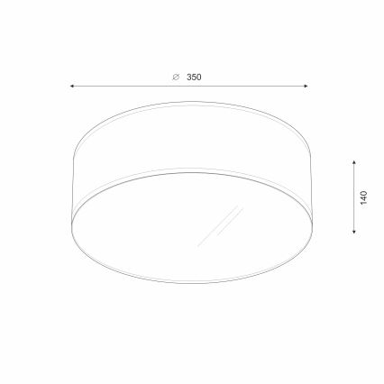 Brilagi - Iluminação de teto LED SIRIJA LED/12W/230V diâmetro 35 cm creme