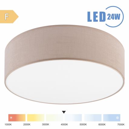 Brilagi - Iluminação de teto LED SIRIJA LED/24W/230V diâmetro 45 cm bege